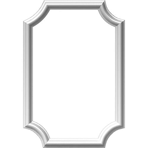 Ekena Millwork PNL16X24AS-02 16"W x 24"H x 1/2"P Ashford Molded Scalloped Wainscot Wall Panel