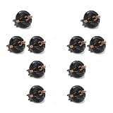 AVAVXFLY 10 Packs T10 194 168 Socket for Instrument Panel Dash Light, Car Gauge Cluster Bulbs Base Twist Lock Wedge Socket Holder for T10 194 168 W5W Bulbs for Most Cars