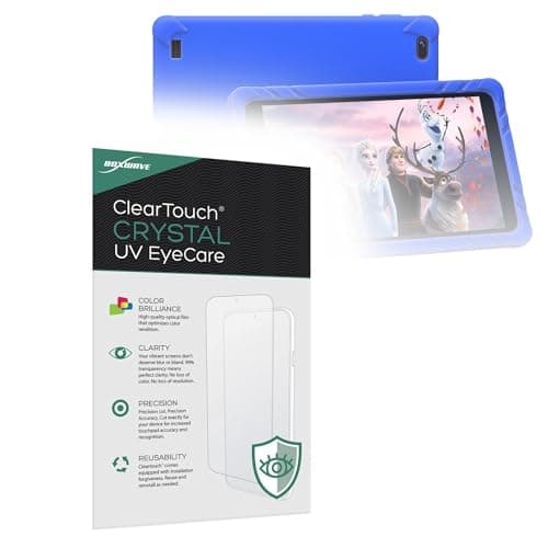 BoxWave Screen Protector Compatible with SGIN Kids Tablet Android 12 C8 (8 in) - ClearTouch Crystal Anti-UV EyeCare (2-Pack), Filters Out Harmful Blue Light Reduce Fatigue
