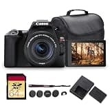Canon EOS Rebel SL3 DSLR Camera with 18-55mm Lens (Black) | 24.1MP APS-C Sensor, Dual Pixel AF & 4K Video for Beginners & Everyday Photography (3453C002) + 64GB Card + Canon Bag