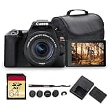 Canon EOS Rebel SL3 DSLR Camera with 18-55mm Lens (Black) | 24.1MP APS-C Sensor, Dual Pixel AF & 4K Video for Beginners & Everyday Photography (3453C002) + 64GB Card + Canon Bag