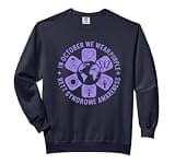 In October We Wear Purple Rett Syndrome Awareness Comfort Colors Adult Sweatshirt