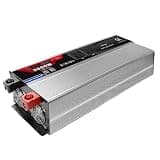VTCMKAZYT Power Inverter 1000W 1500W 2000W 3000W 12V/24VDC to 110V/220V AC Pure sine Wave Converter with 2 Outlets 6 USB(24Vto110V,3000W)