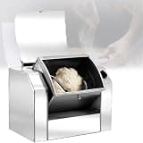uhyOHF Commercial Household Stand Mixer, 50kg/H Professional Dough Mixing Machine with Timing Function, Countertop Automatic Flour Mixer for Making Pasta Pizza Dumpling Noodle Roll 5kg,