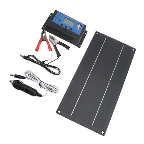 Zunate 600W 18V Solar Panel Kit with Monocrystalline Silicon, 100A 12V Controller for RVs, Camping, Boats, and Outdoor Power Needs