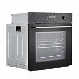 IDEALHOUSE 24" Built-in Electric Wall Oven, 66L Convection with Touch Controls, Stainless Steel, 3D Heating, Triple Glass Door, Easy Clean, Precise Temp