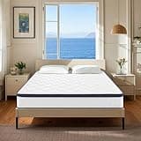 Twin Size Mattress,10 Inch Memory Foam Hybrid Mattress in a Box with Pocket Springs,Medium Firm Twin Bed Mattresses for Pressure Relief,CertiPUR-US (10 inch, Twin)