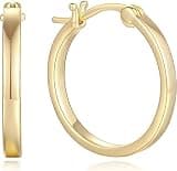 14K Gold Earrings for Women Gold Hoop Earrings for Women Dainty Hoop Earring for Womens Sleek Chic Womens Hoops Earring