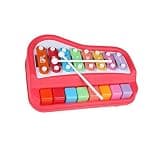 Interactive 8 Tone Xylophone Instrument for Discover Rhythm and Enjoy Play Music Learning Wooden Percussion Instrument