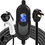 SubSun Tesla Level 2 EV Charger 50Amp,240V Portable EV Charging for All North American EVs Includes J1772 and Tesla, 25FT EV Charging Cable with NEMA 14-50 Plug (with Tesla Adapter)