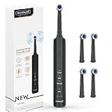 mornwell Electric Toothbrush USB Fast Charging 3 Modes Rotary Toothbrushes Rechargeable Spin Toothbrushes with 4 Round Brush Heads for Adults & Kids (Over 8 Years Old)