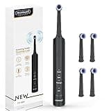 mornwell Electric Toothbrush USB Fast Charging 3 Modes Rotary Toothbrushes Rechargeable Spin Toothbrushes with 4 Round Brush Heads for Adults & Kids (Over 8 Years Old)