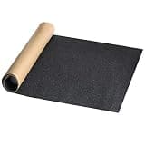 ZUEXT 10.6" x 49.2" Black Skateboard Grip Tape Sheet, 80 Grit Bubble Free Waterproof Scooter Grip Tape, Anti Slip Longboard Griptape, Sandpaper for Rollerboard Stairs Pedal Wheelchair Steps (125x27cm)