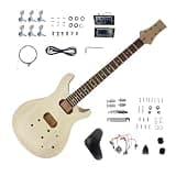 Conboxus DIY Electric Guitar Kit with Mahogany Body and Neck, 22Fret 628mm 6-String Electric Guitar Kits Complete DIY Guitar Making Kit for Adults Beginner Luthier Gift (TZ70-2)
