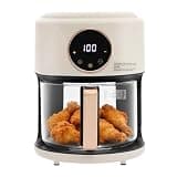 Pxolerig 4.2L 1200W 110V Airy Fryer with 8 Preset Modes (white)