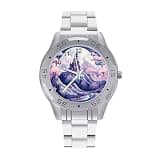 FekiLoot Watches for Men Big Face Stainless Steel Wristwatch Casual Watch