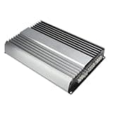 Car Audio Power Amplifier High Efficiency 90dB Signal to Noise Ratio 10Hz30KHz Frequency Monoblock Amp Multiple Protection Universal for Car Audio System Metal Silver