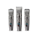 Professional Hair Clipper Waterproof Men's Beauty Set Ceramic Blade Male LED Display Hairdressing Machine