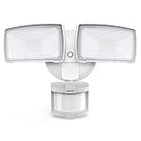 LEPOWER 30W LED Security Lights Motion Sensor Outdoor, 3200LM, 5500K, IP65 Waterproof, Hardwire 2 Head Motion Detector Flood Light for Garage, Yard, Porch