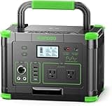 1000W Portable Power Station 999Wh, 120V Pure Sine Wave AC Outlet (2000W Peak), 60W PD USB-C & 10 Ports, Solar Generator for Home Backup, Outdoor Camping, RV, Emergency, Off-Grid Living