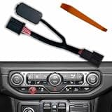 xcarpad Auto Start Stop Eliminator for Jeep Wrangler JL JLU 2018-2026 and Gladiator JT 2020-2026 Upgrade Plug Play Engine System Cable Easy Installation(Not fit 4XE) Car Accessories (Black)