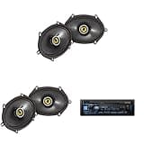 Alpine UTE-63BT Bluetooth Receiver & Kicker (2 Pair) CSC 5x7 / 6x8 Speakers