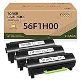 ElaraInk 56F1H00 Toner Cartridge Black Compatible with Lexmark 56F1H00 Toner Cartridges High-Yield for MS321 MS521 MS622 MS421 MS621 MX522 MX321 MX421 MX622 Printer Black (3 Pack)
