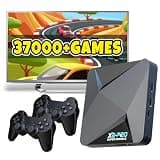 Kinhank Super Console X2 Pro Retro Gaming Console Pre-installed 37000+ Classic Games,Compatible with 50+ emulators,Android TV 9.0&Emuelec 4.6 Game System, 4K UHD Output,2 Wireless Controllers