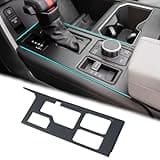JDMCAR Central Control Gear Shift Panel Trim Cover Compatible with 2022 2023 2024 2025 2026 Toyota Tundra/Sequoia Accessories, Gear Shift Control Anti-Scratch Panel Decorative Sticker -Matte Black