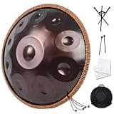 Handpan Drum Instrument Set, Premium Steel Tongue Drum, 18/22 Inch, 9/10/12/14 Notes G Minor, Ideal for Meditation, Yoga, Music Therapy, Sound Healing