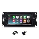 Car Stereo for Dodge Ram 1500/2500/3500 2006-2008, 6.86" Touch Screen with 2+64GB Android 15 Wireless Carplay Android Auto GPS Navigation Bluetooth WiFi/FM/RDS/SWC/Split Screen/Backup Camera/Mic