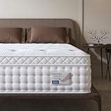 QMDJECKERO 2 Full Mattress, 14 Inch Deep Sleep Mattress Extra Lumbar Support - Memory Foam Hybrid Mattresses Euro Top, Medium Firmness