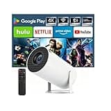 Mini Projector with WiFi & Bluetooth, SUMTAB 2026 Upgraded Portable Projector, 1080P & 4K Support Video Projector, Smart Projector for Home Outdoor, Compatible with iOS/Android/Windows