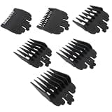 HOTIOGA Black Replacement Clipper Guards Fit for Wxhl Sterling 1 Plus/3/4/ Eclipse/Reflections Senior,6X Combs Clipper Guides Replacement - 1/16" to 1/2"