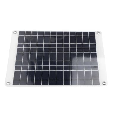 50W Solar Panel,Monocrystalline 12V Power with Water Proof Controller, Easy Setup for Home Office Camping Hiking Emergency Charge Devices, Ideal for Smartphone Tablet