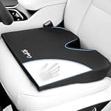 ComfiLife Car Seat Cushion–Premium Wedge 100% Polyurethane Foam Car Cushions for Driving–Auto Seat Cushion–Back & Sciatica Pain Relief for Long Drives–Comfort for Car Driver,Office, Truck Seat (Black)