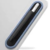 Afterplug Stylus Holder for Apple Pencil 1st & 2nd, USB-C, Pro, and Slim Stylus – Rip-Resistant Elastic Sleeve, Microfiber Base, and 3M Adhesive for Attaching to iPad & Tablet Cases, Slate Blue