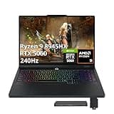 Lenovo Legion Pro 5 16" WQXGA 240Hz Gaming Laptop, AMD Ryzen 9 8945HX, NVIDIA GeForce RTX 5060, 32GB DDR5, 1TB SSD, 24-Zone RGB Backlit Keyboard, WiFi 7, Win 11 Pro, Black, 1TB Docking Station Set