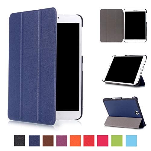 GuangDu for Samsung Galaxy Tab S2 8.0Inch Case,Slim Light Smart Cover Stand for Tablet S2 Tab (8.0 Inch, SM-T710,T713,T715,T719), with Multiple Viewing Angles. (Navy Blue)