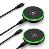 25W Magnetic Wireless Charger Android Fast Charging Pad for Samsung Galaxy S26 Ultra/S25 Ultra/S24 FE/S23/S22/Z Fold Z Flip 7,2Pack Wireless Charging Station Charger Mat for Google Pixel 10 Pro XL 10a