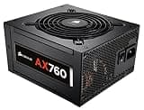 CORSAIR AX Series, AX760, 760 Watt, Fully Modular Power Supply, 80+ Platinum Certified
