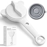 Jar Opener for Seniors & Arthritis, 4-in-1 Manual Bottle Can Lid Opener with Non-Slip Pad, Adjustable jar openers for seniors Ergonomic Kitchen Gadget for Weak Hands Left-Handed Kid Friendly