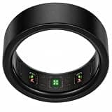Azomabox Smart Ring for Women Men, Smart Health Ring with Heart Rate, SpO2, Sleep Monitoring, Pedometer, and Fitness Tracker, IP68 Waterproof, No Subscription Fee(Black 11)