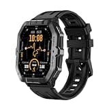 Dohaeris Outdoor GPS Smart Watch 2.02" HD Big Screen Fitness Tracker for Android iPhone (Black)