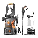 LawnMaster LT306-1800C Electric Pressure Washer 13 Amp 1.4 GPM 2100 Max PSI CSA Certified with Foam Bottle