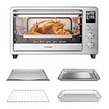 TOSHIBA ChefFry Air Fryer Toaster Oven Combo with Toast, Bake, Broil, Pizza & Dehydrate, 26.4-Quart Capacity, Stainless Steel