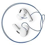 Podstring Anti-Lost Airpod Pro Strap, New Version Strap for Wireless in-Ear Earbuds with Ear Tips, Airpod Pro Lanyard - Blue (Compatible with Airpods Pro 1 2 3, Sony, Beats, Samsung, Bose)