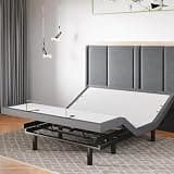 Sven & Son Classic Adjustable Bed Base, Head and Foot Lift, Massage, Under-Bed Lights, USB, Memory, Zero Gravity Smart Frame - Queen