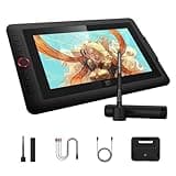 XPPen Upgraded Artist13.3 Pro V2 Drawing Tablet with Screen, 16384 Pen Pressure X3 Pro Stylus Pen Display, 99% sRGB Full-Laminated AG Screen Graphic Tablet with Stand, Red Dial, 8 Shortcut Keys 13.3"