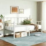 Auroral Zone Day Bed Frame Twin Size with Heavy Duty Steel Slats New Art Deco